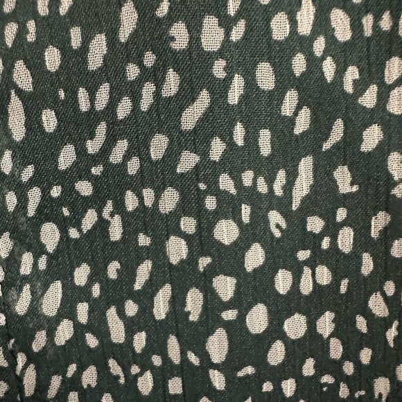 Joie Limited Edition Green Arctic Animal Spot Balloon Sleeve Dress Size XL - Picture 13 of 13